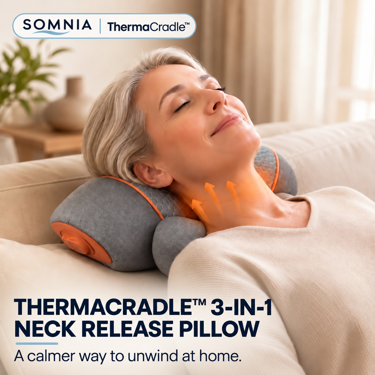ThermaCradle™ Neck Release Pillow