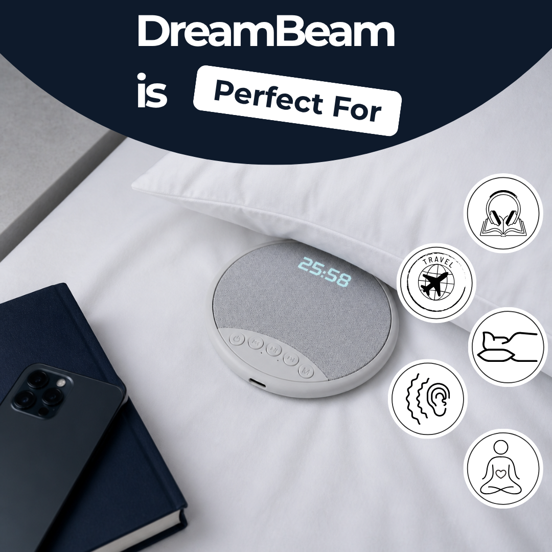DreamBeam™ Pillow Speaker | Grey Timer Display