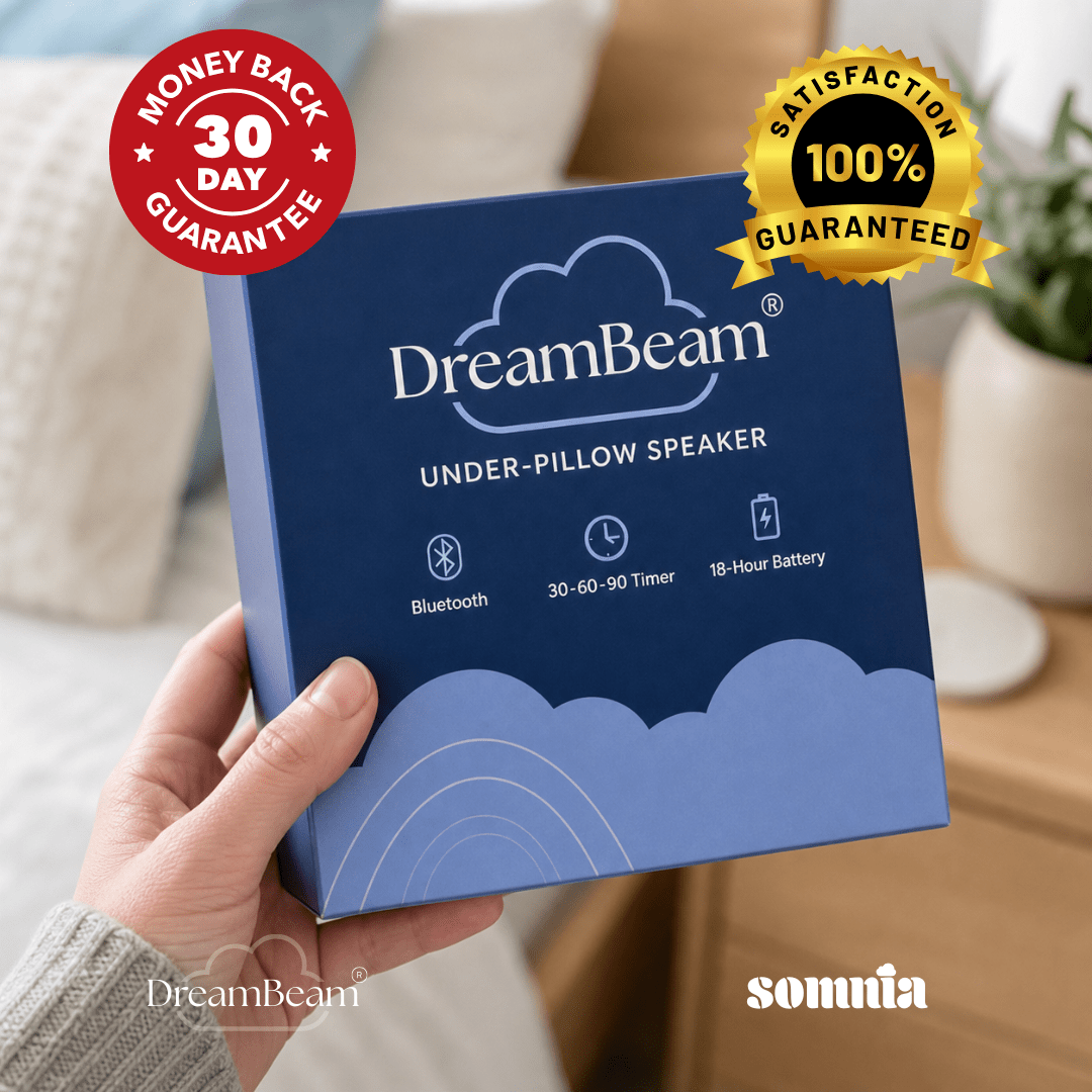 DreamBeam™ Pillow Speaker | Blue Timer - SOMNIA
