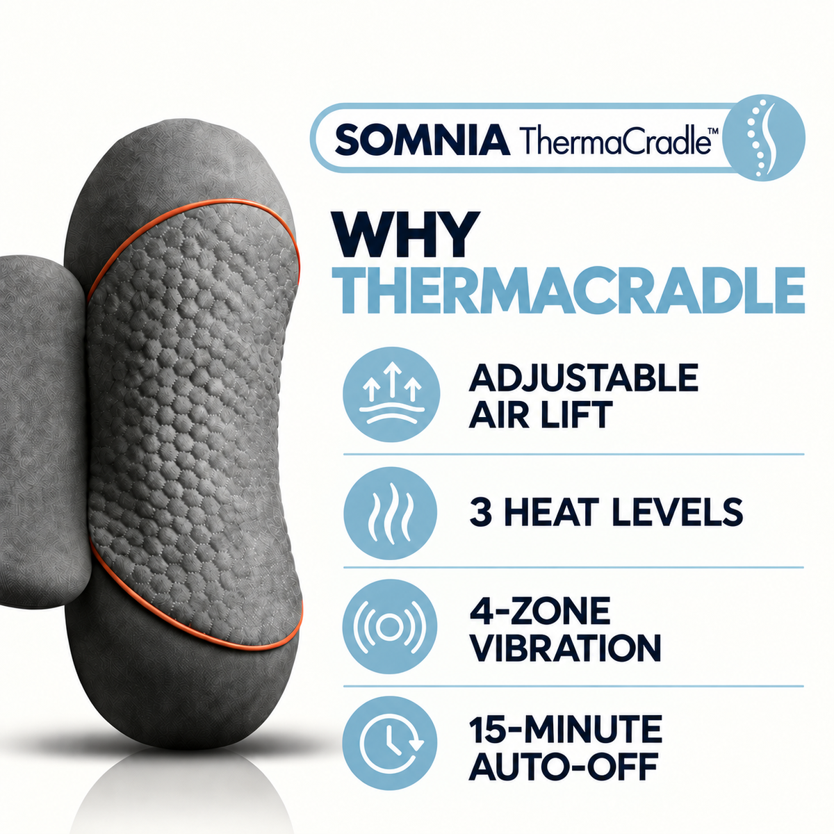 ThermaCradle™ Neck Release Pillow