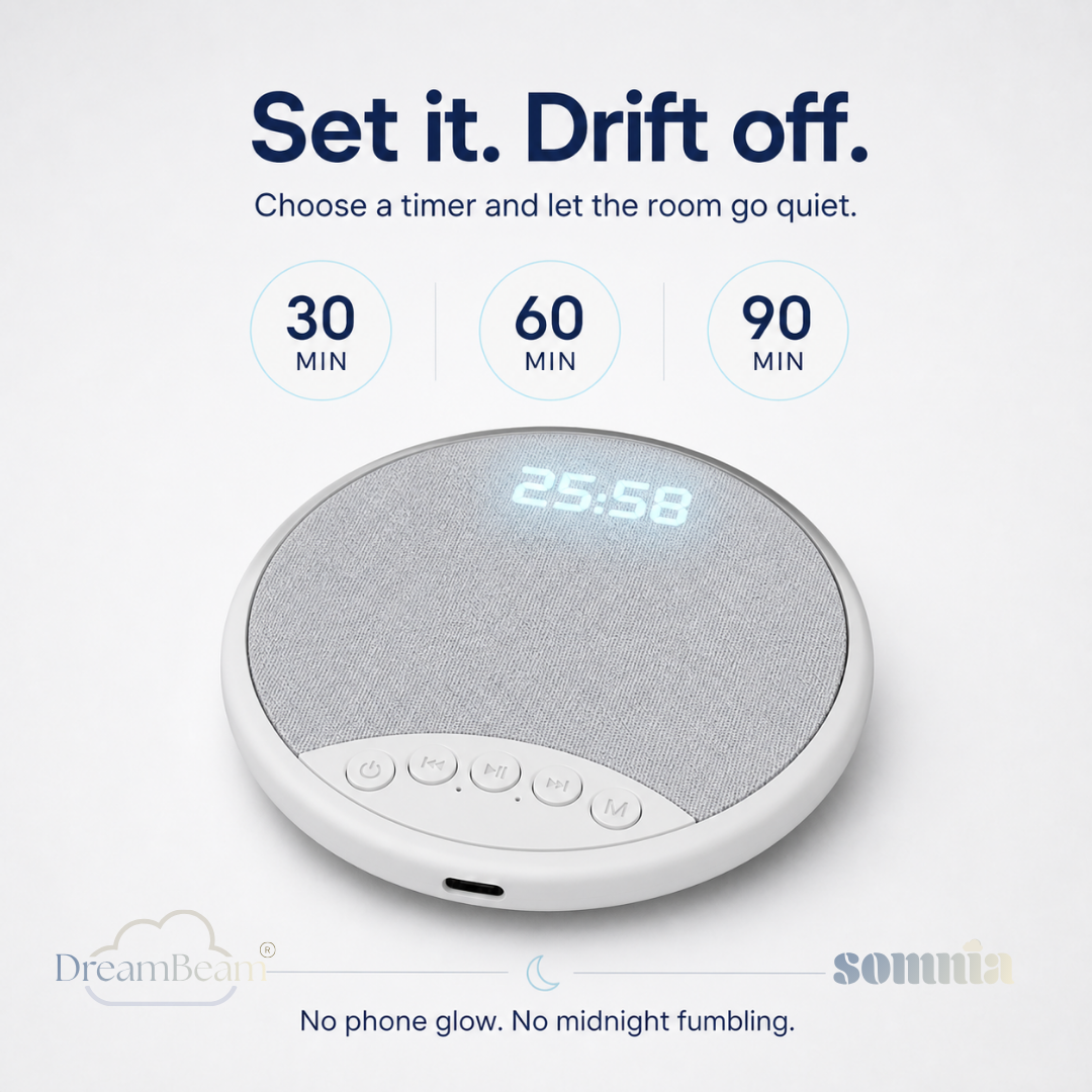 DreamBeam™ Pillow Speaker | Grey Timer Display