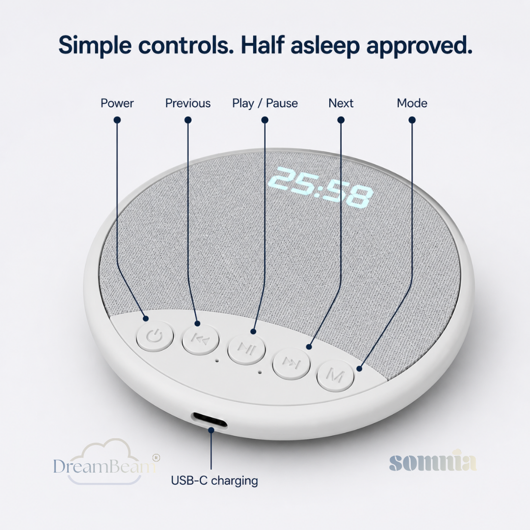 DreamBeam™ Pillow Speaker | Grey Timer Display