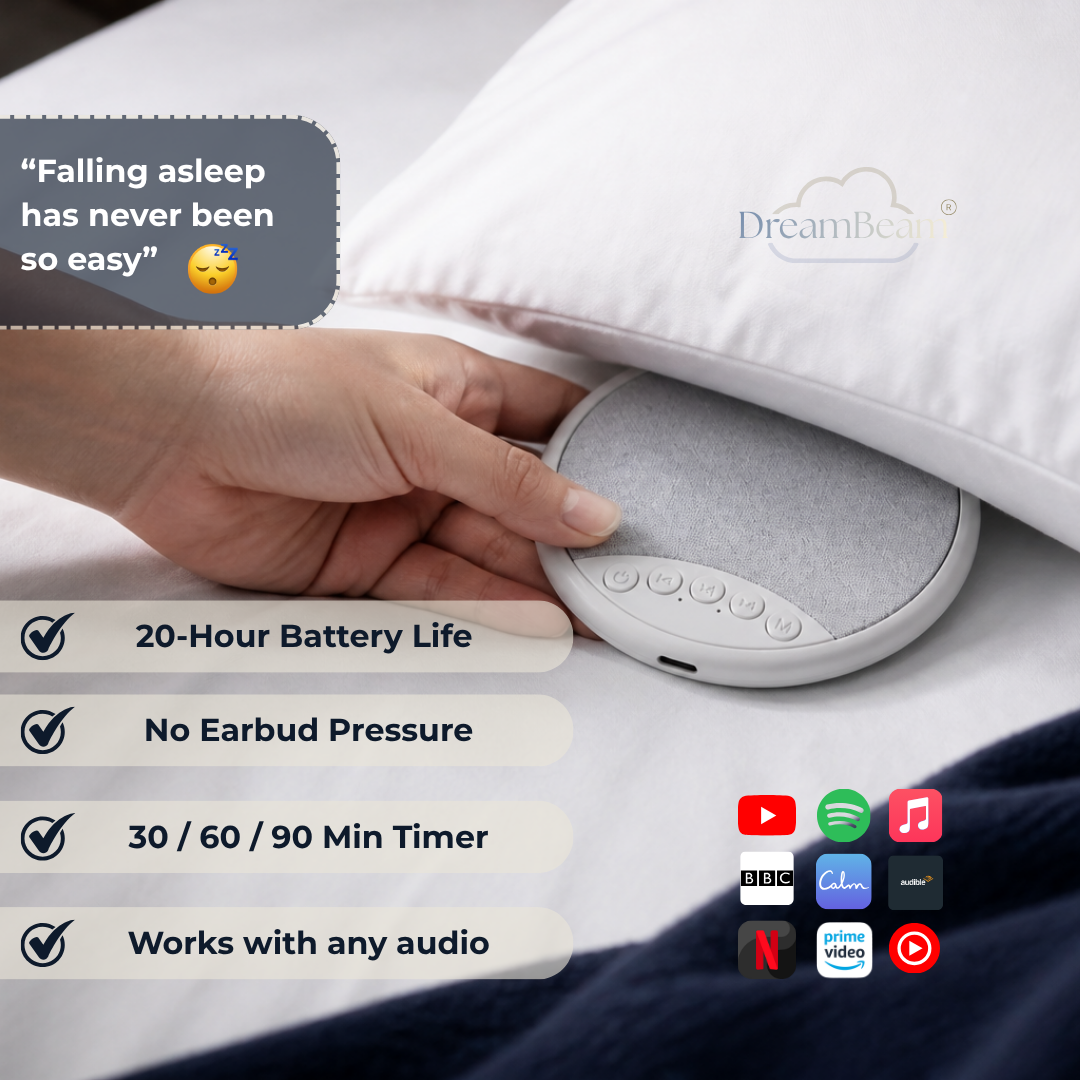 DreamBeam™ Pillow Speaker | Grey Timer Display