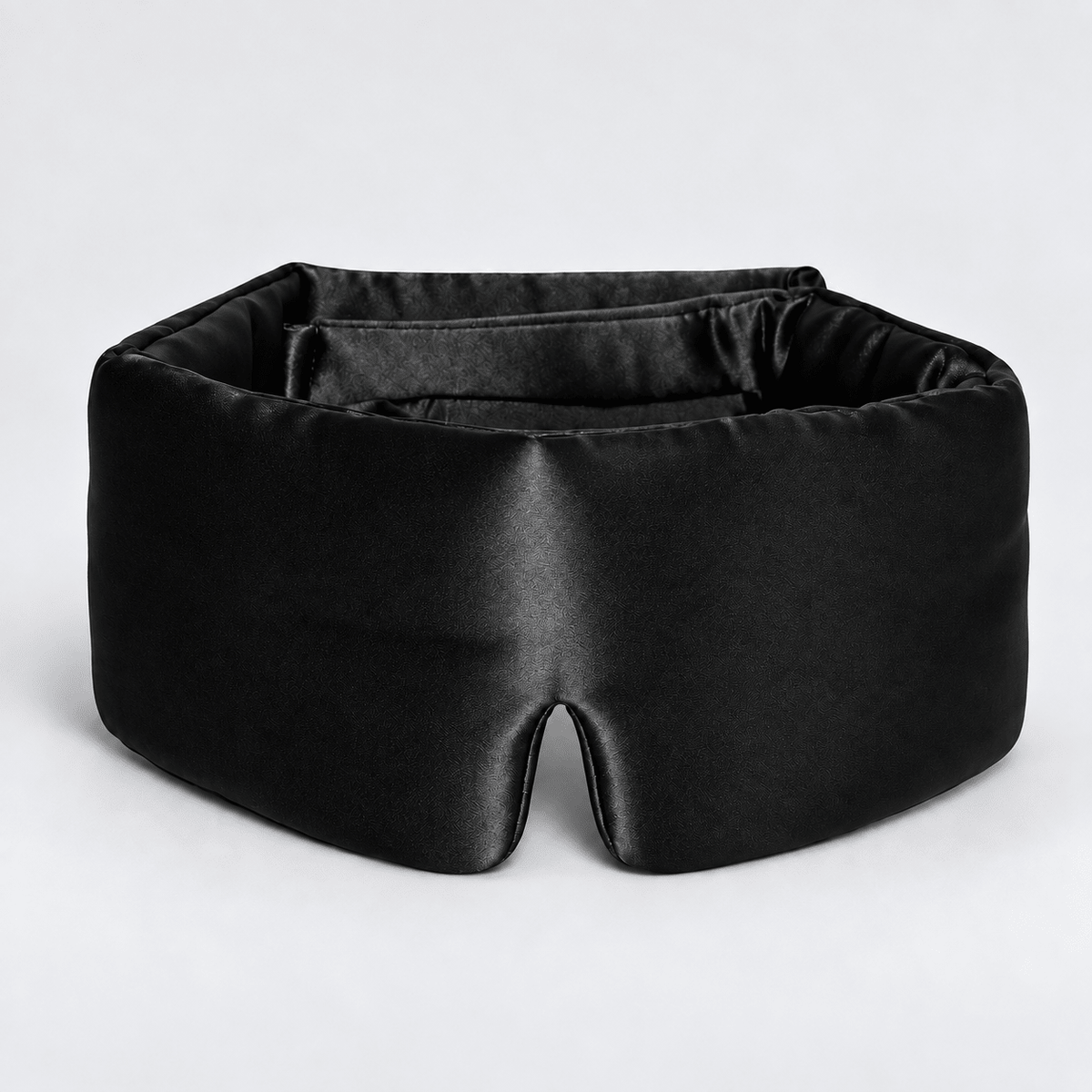DreamHalo silk sleep mask in black