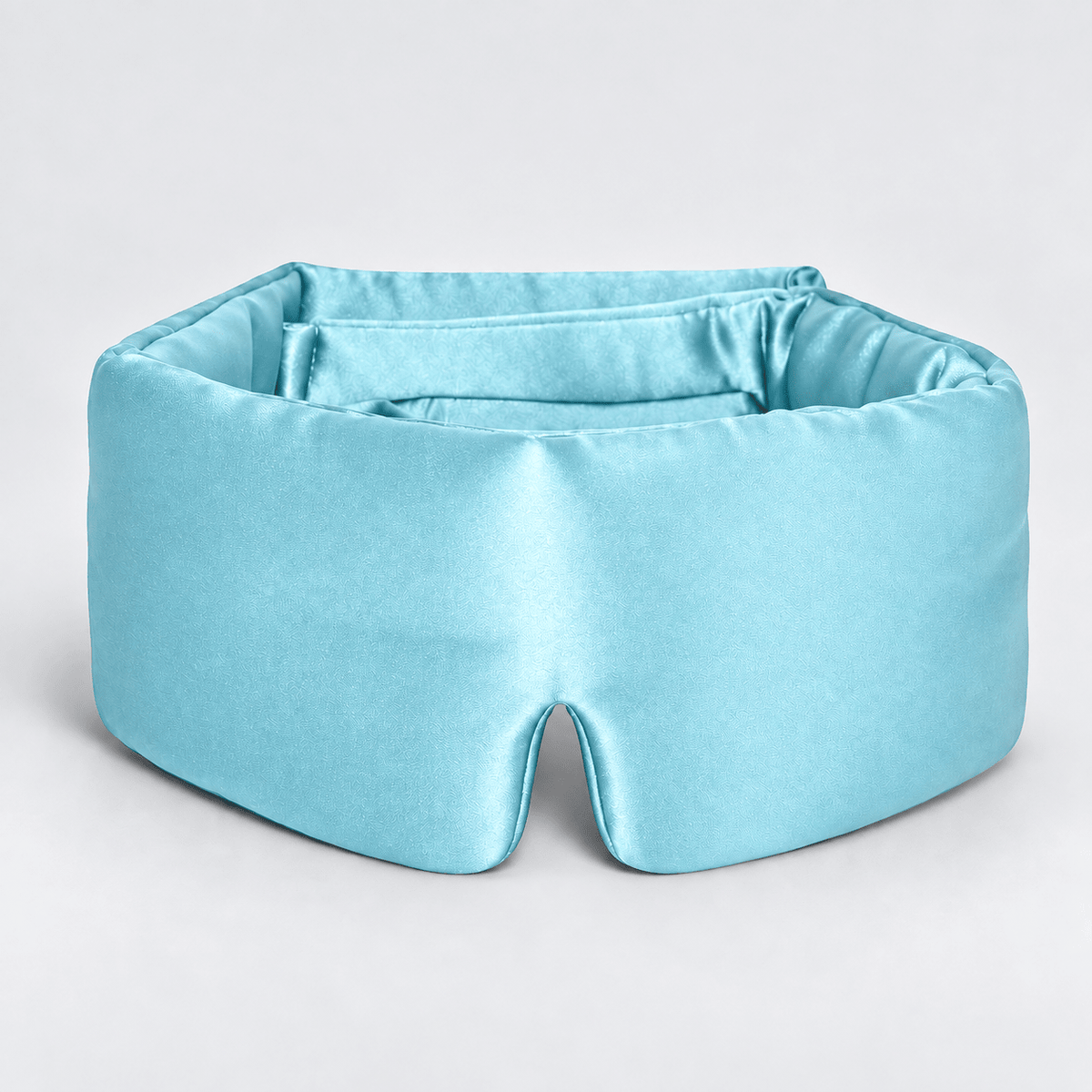 DreamHalo silk sleep mask in cyan