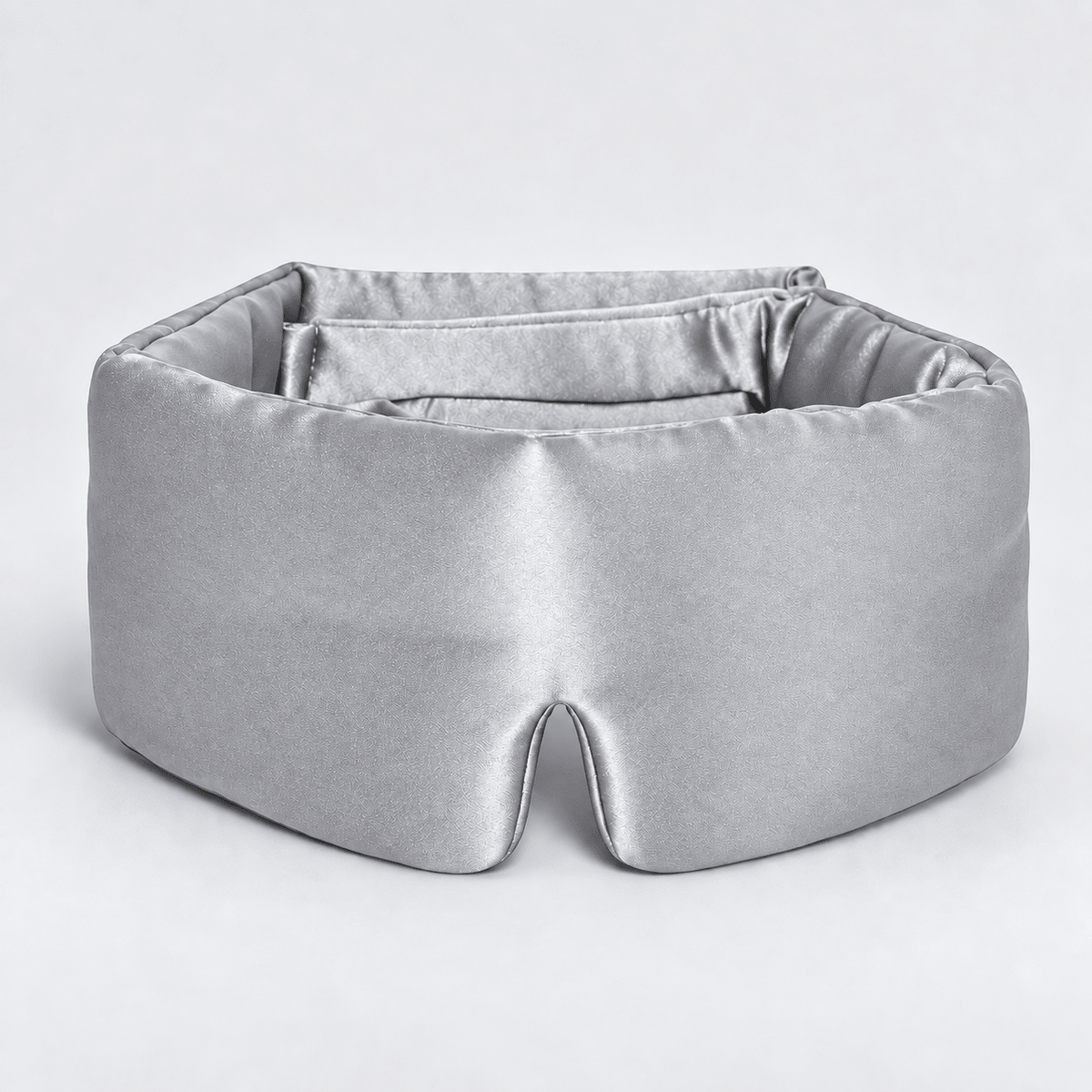 DreamHalo silk sleep mask in light grey