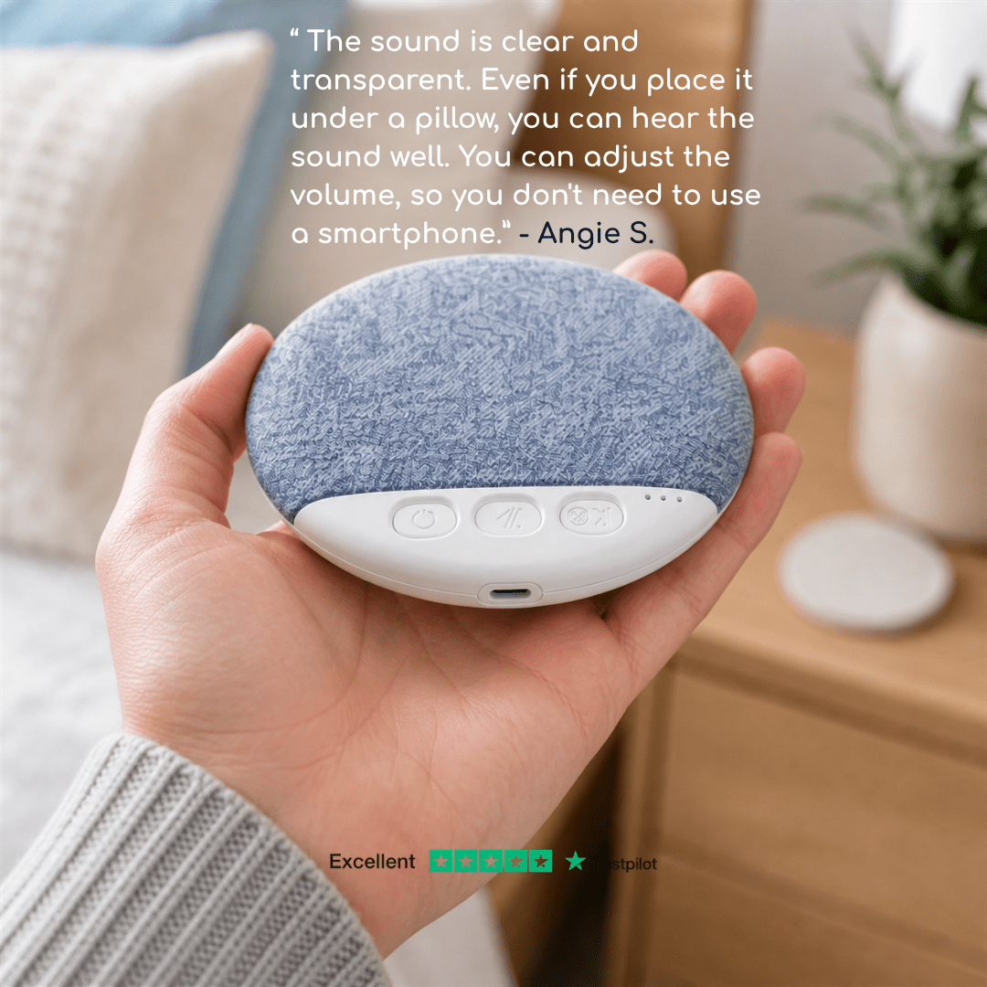 DreamBeam™ Pillow Speaker | Blue Timer - SOMNIA